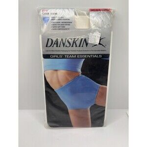 Danskin Girls Team Essentials Cheer Trunk Size Large 12-14 Girls New WHITE